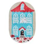  Moomin da ikatto коврик Северная Европа коврик на пол герой окно из видеть вверх . круг .