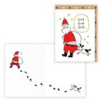 クリスマスカード 二つ折りカード おっサンタと犬2 日本ホールマーク