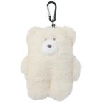 モコモカ 定期入れ リール付き ぬいぐるみパスケース クリーム mocomocha Q-LIA クーリア ICカードケースクリスマス プレゼント 福袋