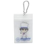 定期入れ 名探偵コナン アクリルキーチェーン付き クリア パスケース 怪盗キッド ICカードケース アニメキャラクタークリスマス プレゼント 福袋 男