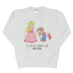 スーパーマリオ キャラクター ファッション スウェット マリオとピーチ姫 WH