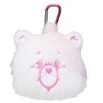 ショッピングケアベア ケアベア キャラクター ミニポーチ カラビナ付きぬいぐるみファスナーポーチ トゥルーハートベア CareBears グッズ