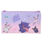 ポケットモンスター グッズ フラットポーチ ポケモン キャラクター フラットマルチポーチ グラデーション パープル&ピンク