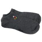  Disney женский носки женский one отметка вышивка лодыжка носки уголь Mickey Mouse uiks[ почтовая доставка возможно ]