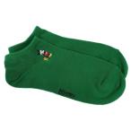  Disney женский носки женский one отметка вышивка лодыжка носки зеленый Mickey Mouse uiks[ почтовая доставка возможно ]