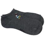  Disney женский носки женский one отметка вышивка лодыжка носки уголь Minnie Mouse uiks[ почтовая доставка возможно ]