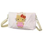  Hello Kitty сумка на плечо SaGa la вышивка Mini сумка на плечо выгоревший на солнце участок искусство T01 Sanrio yasda через quotient наклонный .. портфель 