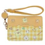 ポムポムプリン グッズ 定期入れ サンリオ キャラクター リール付きパスケース