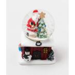 インテリア雑貨 ウッディハウススノードーム RD PRESENT SANTA