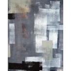 Grey and Green Abstract Art Painting インテリア パネルフレーム インテリアパネル IAP51599 爆買