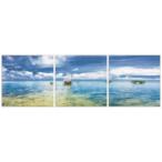 インテリア アート NEW DESIGN Concept Frame アートパネル 3枚セット 海 SEA 2 ウォールアート 壁掛け 額付き  爆買