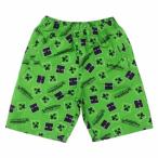 マインクラフト 男児水着パンツ Minecraft サーフパンツ ゲームキャラクター グリーン