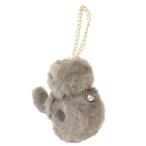  сумка очарование кошка мех перчатка держатель серый ..f линзы Hill 