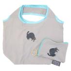 ショッピングバッグ ポーチ付ミニエコバッグ ラウンドミュー ねこ フレンズヒル