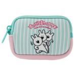 Yahoo! Yahoo!ショッピング(ヤフー ショッピング)ミニポーチ すこぶる動くウサギ ネオプレーン フリー ポーチ LINEスタンプ ミント×ピンク 12×8.2×2cm プレゼント 男の バレンタイン