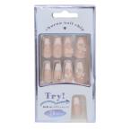  cosme смешанные товары искусственные ногти длинный квадратный тип FRENCH RIBBONka Mio Japan 