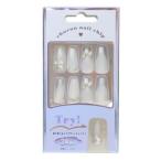  cosme смешанные товары искусственные ногти длинный квадратный тип PEARL WHITEka Mio Japan 