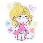 水森亜土 ミニデコステッカー ダイカットシール ガール キャラクター