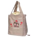 モンチッチ ショッピングバッグ ワイド底板エコバッグ ハート カミオジャパン
