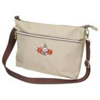 ムーミン 北欧 キャラクター ショルダーバッグ 横長Wファスナーショルダーバッグ mildly curious