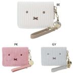 ミッフィー 絵本キャラクター 定期入れ 二つ折りパスケース おかおコーデュロイシリーズ