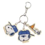  Snoopy кольцо для ключей 3 полосный акрил брелок для ключа уличный серии BE Peanuts Мали mo craft 