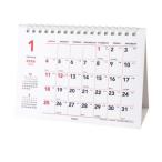 2026Calendar ベーシック 吉日の入ったB6卓上カレンダー 卓上カレンダー2026年 ホワイト スケジュール エムプラン