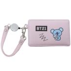 BT21 リール付き シングル パスケース 定期入れ KOYA LINE FRIENDS キャラクター 商品 プレゼント 男の子 女の バレンタイン