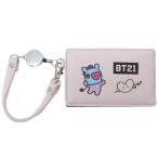 BT21 定期入れ リール付き シングル パスケース MANG LINE FRIENDS 森本本店【セール】 プレゼント 男の子 女の バレンタイン