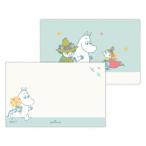  Moomin товары сообщение карта герой многоцелевой Mini сообщение карта 8 листов ввод MO двусторонний букет голубой 