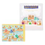  поздравительная открытка рождение праздник цельный карта .. животное kapi роза 