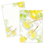  бумага для писем письмо накладка 1 рисунок 10 листов ввод чай время with лимон Япония отверстие Mark 