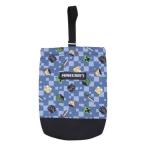 マインクラフト シューズケース 体育館靴入れ ブルー 新入学 Minecraft