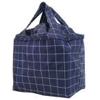 Yahoo! Yahoo!ショッピング(ヤフー ショッピング)SMATOTE 保冷 エコバッグ 抗菌 レジかご サーモ ショッピングバッグ 格子柄ネイビー 大人可愛い【セール】 プレゼント 男の子 バレンタイン