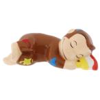 おさるのジョージ 貯金箱 セラミック フィギュアバンク おやすみ サンアート プレゼント 男の子 女の子 ギフト バレンタイン