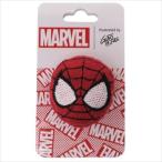 スパイダーマン バッジ ぬいぐるみフェイスバッジ MARVEL×GuRiHiru マーベル セキグチ 直径3.8cm アベンジャーズ キャラクタ 爆買