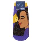 女性用靴下 WISH くつした キャラックス ディズニー アーシャとスター スニーカーソックス かわいい 爆買