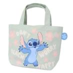 リロ&スティッチ カラーマチ付バッグ ランチバッグ フラワー ディズニー キャラクター
