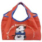 エコバッグ スヌーピー コンビニ弁当 マチ広 ショッピングバッグ アンディ＆オラフ レッド ピーナッツ スモールプラネット お買い物かばん かわいいク