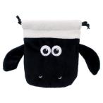 ひつじのショーン 巾着袋 キャラクター グッズ もこもこ ぬいぐるみ きんちゃく フェイス