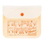 タイニータン キャラクター フラットポーチ ミニポーチ Butter ホワイト 新入学 爆買