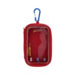 キャリーポーチ パペットスンスン ミニポーチ PUPPET SUNSUN サンスター文具 レッド