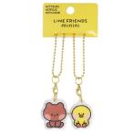 [50%OFF] LINE FRIENDS minini герой цепочка для ключей .. есть акрил брелок для ключа bnini&salini. покупка 