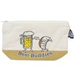 ショッピングギョーザ ペンポーチ AND PACKABLE ジッパーポーチ ZPO ビール＆ギョーザ BE テクノプライム
