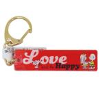  Snoopy Peanuts герой кольцо для ключей акрил палочка брелок для ключа LOVE and be Happy красный . покупка 