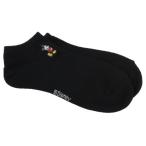  Disney женский носки женский one отметка вышивка лодыжка носки черный Mickey Mouse uiks[ почтовая доставка возможно ]