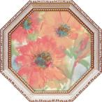 八角 ミニゲル アートフレーム クリス・パシュケ フラワー アート インテリア カッパー ケトル1 花 ギフト 額付きポスター