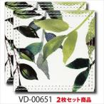 テーブルウェア ヴェルト デコル コースター2枚セット ネイチャーグリーンA ユーパワー 10×10×0.5cm ボタニカル ナチュラル インテリア グッズ