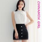 【PREMIUM】【最高級★LUXURY STYLE】【全3色】ホルターネックノースリーブブラウス　アイボリー ブラウン ブラック S/M【250616top3】( nani )(250616)