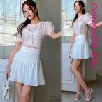 ショッピングLuxury 【PREMIUM】【最高級★LUXURY STYLE】【全3色】フリルミニスカート　アイボリー ベージュ ブラック  S/M/L【250710sk1】( vdh )(250722)